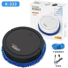 Resim Yenı Usb Süpürme Robotlu Süpürge Paspas 3 In 1 Akıllı Kablosuz Sürükleme Style2-black Siyah 