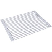 Resim Mutfak Rafı Lavabo Kase Katlanır Su Filtreleri 43x33cm Gri 