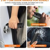 Resim Dashanshop 3ü1 Aç Portun Çekiçli Yaşlı Destek Kolu Kırmızı Sağlam Tutma 