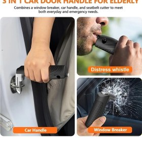 Resim Dashanshop 3ü1 Aç Portun Çekiçli Yaşlı Destek Kolu Kırmızı Sağlam Tutma 