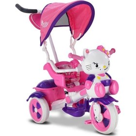 Resim Babyhope Pembe Kety Üçteker Çocuk Bisiklet 