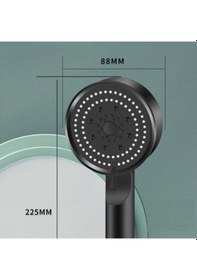 Resim Yağmurlama Duş Başlığı Siyah 