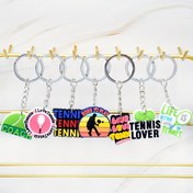 Resim 10 Adet Plastik Spor Serisi Vücut Egzersizi Anahtarlık, Tenis Oyunu Anahtarlığı, Çanta Sırt Çantası Aksesuarları, Doğum Günü Parti Hediyesi 