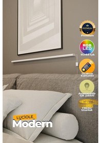Resim Led Abajur Işık Uzaktan Kumandalı Rgb 4 Animasyon 16 Renk 