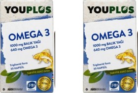 Resim Youplus Omega-3 30 Kapsül 2 Adet 