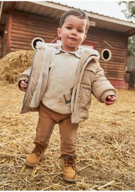Resim Mayoral Erkek Bebek Regular Fit Pantolon Bej Bej 