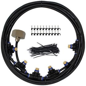 Resim Wezone "dayanıklı Bahçe Sisleme Sistemi - 6-26 Nozullu Pe Hortum Seti 6-18m Seçenekli " 