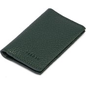Resim Yeşil Deri Unisex Kredi Kartlık - S1KK00000266-I5T 
