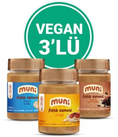 Resim Fıstık Ezmesi Vegan 3'lü 