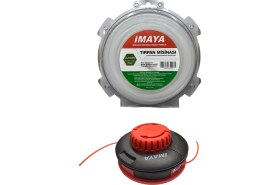 Resim İmaya Imaya 3.3 mm 43 Metre 6 Köşe Beyaz Tırpan Misinası + Imaya Pro Otomatik Sarmalı Misina Başlığı 2’li Set Profesyonel Dayanıklı Evrensel Uyum 