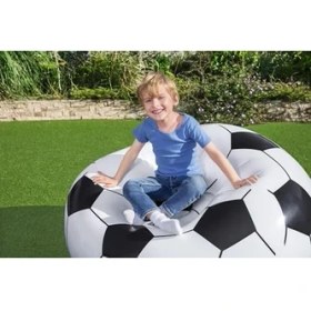 Resim Mena Rise Up In & Over Beanless Futbol Topu Koltuğu, 114 x 112 x 66 Cm, Futbol Hava Koltuğu, Siyah/beyaz 