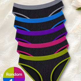 Resim Rastgele 5 Renkli Kadın İç Çamaşırı, Dikişsiz İç Çamaşırı, Düşük Bel, İz Bırakmayan, Moda Renkli Karşılaştırma Siyah İç Çamaşırı 