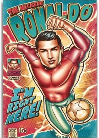 Resim Cristiano Ronaldo Ahşap Tablo 8mm 