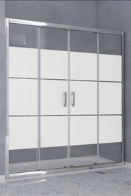 Resim Durul Duşakabin Ön Cephe 5mm Box Desen Yükseklik 190cm 