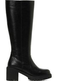 Resim Butigo 25k-6009 5pr Siyah Kadın Topuklu Çizme 000000000102054645 Siyah 