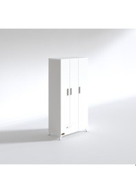 Resim Kenzlife Gardırop 3 Kapaklı Kapılı Çekmeceli Yasemin 168 80 42 Byz Ayaklı Gardolap Dolap 