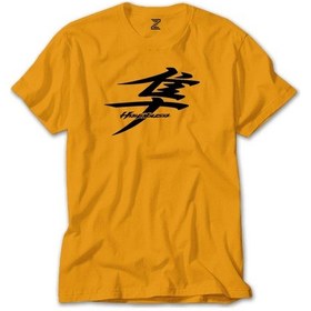 Resim Hayabusa Logo Text Sarı Tişört 