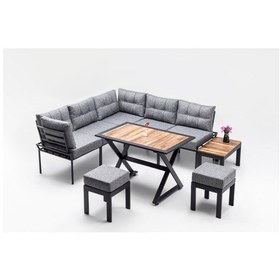 Resim Tiryakiaksesuar Iryaki Aksesuar Artemis Mutfak Köşe Takımı Bahçe Balkon Teras Met 