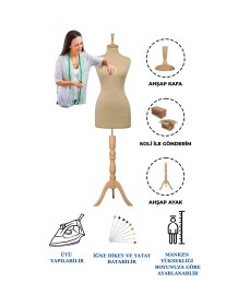 Resim 40 Beden Full Iğne Batan Terzi Mankeni Prova Mankeni Vitrin Mankeni Po-01 