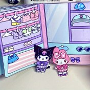 Resim Sanrio Sessiz Kitap Yaratıcı Kulomi Sessiz Kitap Taze Küçük Etiket Sanrio DIY Sessiz Kitap El Yapımı 