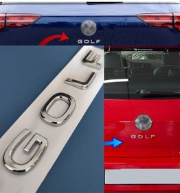 Resim Golf Mk8 Tipi Bagaj Yazısı - Golf Aksesuar 
