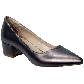 Resim Feles Platin Kısa Topuk Abiye Ayakkabı 