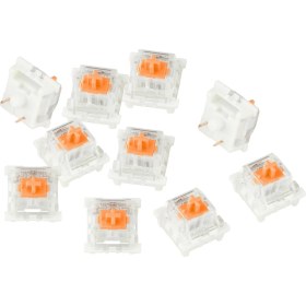 Resim 3pin Mekanik Klavye Anahtarları Rgb LED Smd Oyun Klavye Acemi Turuncu 