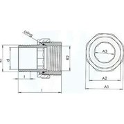 Resim Twin Store 2''lik Düz Radyatör Rakoru 