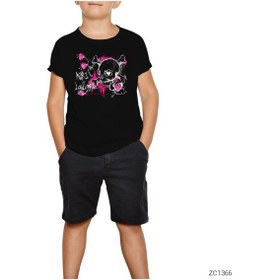 Resim Avril Lavigne Siyah Çocuk Tişört Siyah 