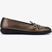 Resim Valmenti Kadın Kahverengi Hakiki Deri Loafer Ayakkabı 611 E1712-06 Bn Ayk Sk25-26 Marrone Pearl Kahverengi 