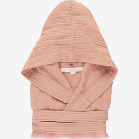 Resim İnce Müslin Çocuk Bornozu Toz Pembe - Toz Pembe / 3-4 Yaş 