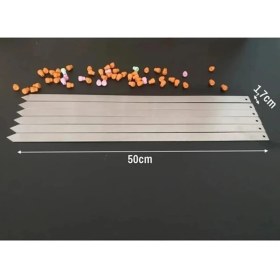 Resim Bev Kitchen 6 Adet Profesyonel Metal Kıyma Şiş (Adana-Urfa-Antep Kebap Şişi) 