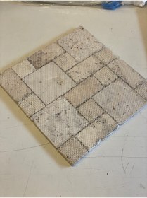 Resim Polen Stone Traverten Fileli Mini Set Duvar Kaplama Taşı 
