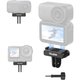 Resim Ohbe Express Djı Osmo /action 6 Için Manyetik Hızlı Serbest Bırakma Adaptörü Montajı, Çift Yönlü Mıknatıs, Metal Mandallar, Şok Emici Silikon Ped, Djı Osmo Için Adaptör Tabanı/action 6 