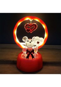 Resim Larimar Işıklı Kırmızı I Love You Ayıcık - 9020027967071lmr 