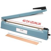 Resim 40 Cm Demir Gövde Poşet Ağzı Yapıştırma Makinesi 