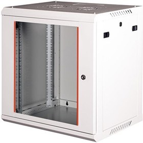 Resim Lande 12U 19" 600x600 MM Duvar Tipi Rack Kabinet - Açık Gri 