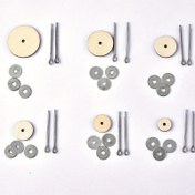 Resim 1 Paket Metal DIY Ahşap Konu Pinleri - Yıkama Kuyruğu Tasarımı ile Dönebilen Çiviler, Yapı ve El Sanatları Projeleri için İdeal, Yapım Malzemeleri | Yıkama Tasarımı | Dayanıklı El Sanatları Pinleri, El Sanatları Malzemeleri 