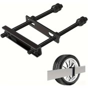 Resim Hightower Siyah Heavy-duty Yedek Lastik Rafı - Evrensel Dayanıklı Sırt Montajı 