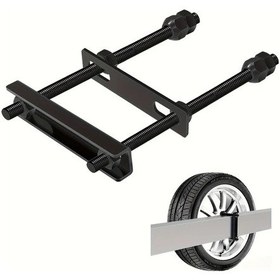 Resim Hightower Siyah Heavy-duty Yedek Lastik Rafı - Evrensel Dayanıklı Sırt Montajı 