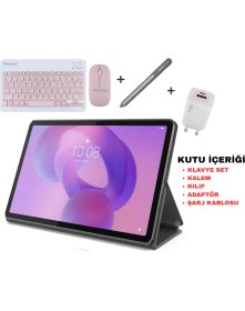 Resim Lenovo Idea Tab 2.0ghz 8gb 128GB 11INCH 2.5k -Android Tablet Pembe-Siyahklavye+Kalem+Kılıf+Adaptör 