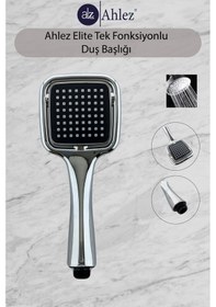 Resim Ahlez Elite Kare Tek Fonksiyonlu Duş Başlığı Poşet Ambalaj Krom 