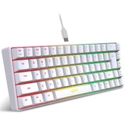 Resim Maiyame Hxsj V200 Kablolu K68 Rgb Streamer Mini Oyun Klavyesi 19 Tuşlu Çatışmasız Membran Klavye A Klavye 