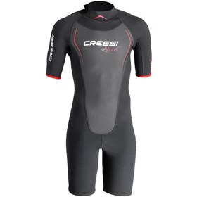 Resim Cressi Altum Man Shorty Yüzme Elbisesi - BLACK - RED / 3MM - S 