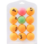 Resim Jeehugo 12 Adet Sarı Tenis Topu - 40mm Abs Materyal, İyi Zıplama, Egzersiz Ve Eğitim İçin Uygun 