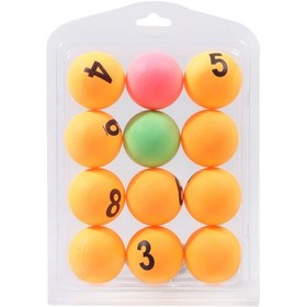 Resim Jeehugo 12 Adet Sarı Tenis Topu - 40mm Abs Materyal, İyi Zıplama, Egzersiz Ve Eğitim İçin Uygun 