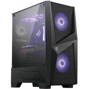 Resim Msi Mag Forge 100M 2x RGB 1x120 MM Fan Temperli Cam Atx Gaming Bilgisayar Kasası 