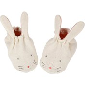 Resim Meri Meri - Peach Bunny Baby Booties - Şeftali Tavşanlı Bebek Patiği 