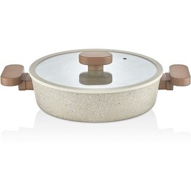 Resim 24 Cm Valeria Basık Granit Tencere - Capi 