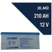 Resim Lexron 12V 210 Amper Jel Akü 